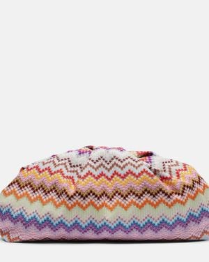 Missoni Clutch Zigzag Large De Jacquard - Rosa