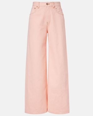 Blazé Milano Clapotis Wide-Leg Jeans - Pink