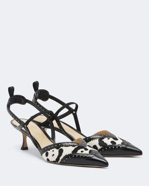 Fendi Pumps Slingback Colibri - Metallizzato