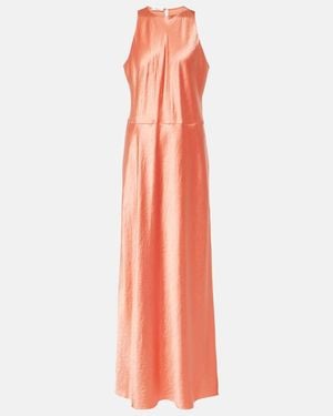 Vince Satin Maxi Dress - Orange