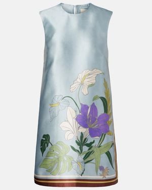 ALÉMAIS Alfie Floral Minidress - Blue