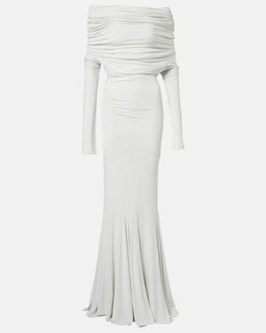 Entire studios Off-Shoulder-Robe Bound - Weiß