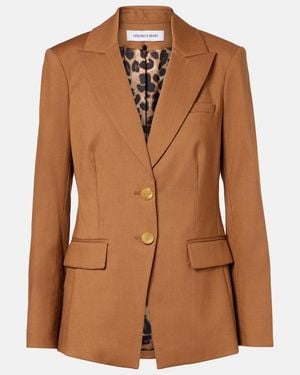 Veronica Beard Izara Wool Blazer - Brown