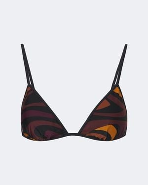 PUCCI Marmo Bikini Top - Brown