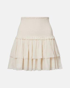 Poupette Minifalda Farrah Escalonada - Neutro