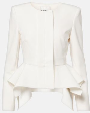 Roland Mouret Crepe Jacket - White