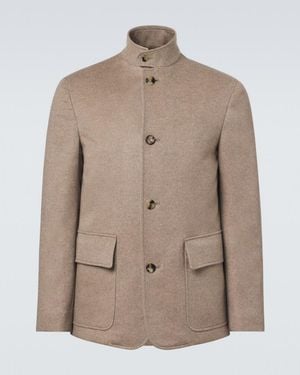 Agnona Cashmere Jacket - Natural