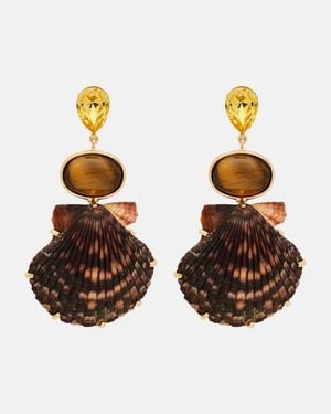 Jennifer Behr Augustine Crystal-Embellished Drop Earrings - Metallic