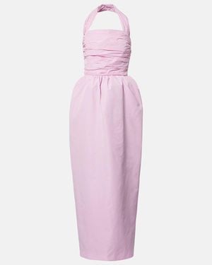 Patou Gathered Halterneck Gown - Pink