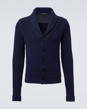 Tom Ford Cashmere Cardigan - Blue