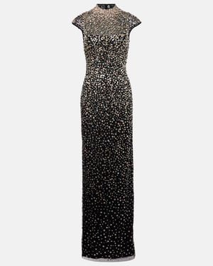 Jenny Packham Treasure Embellished Gown - Black