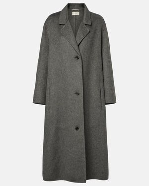 The Row Gustaf Cashmere Coat - Grey