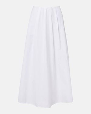 Citizens of Humanity Emi Cotton Poplin Midi Skirt - White