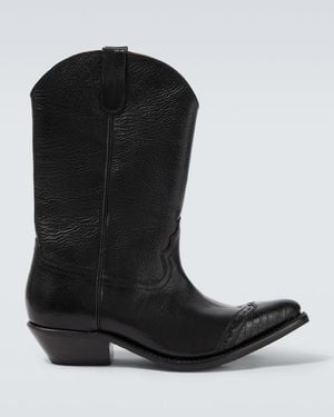 Our Legacy Consultant Leather Cowboy Boots - Black