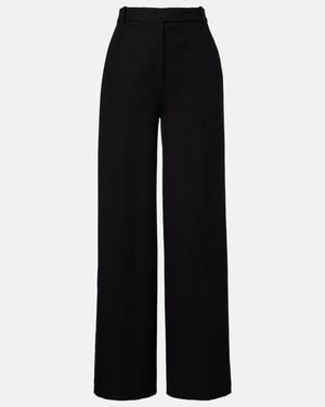 JOSEPH Yukio Gabardine Straight Trousers - Black