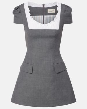 ShuShu/Tong Ruffled Minidress - Grey