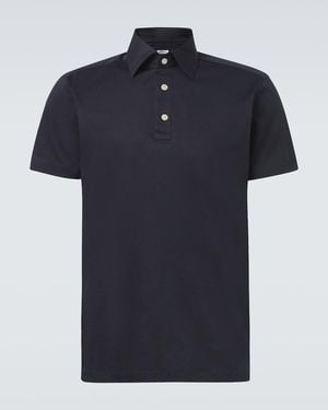 Kiton Polo De Algodon - Azul