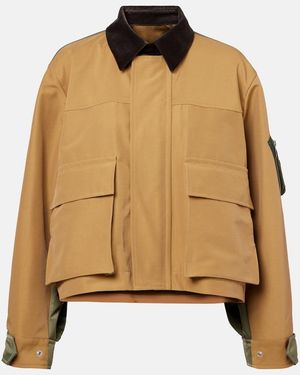 Sacai Cotton-Blend Twill Blouson - Natural