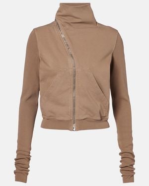 Rick Owens Walrus Oversized Cotton Jersey Sweatshirt - Brown