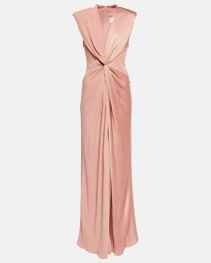 Max Mara Bridal Pilard Gathered Maxi Gown - Pink
