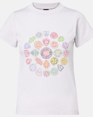 Balenciaga T-Shirt With Colourful Print - White
