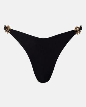 Roberto Cavalli Verziertes Bikini-Hoeschen - Schwarz