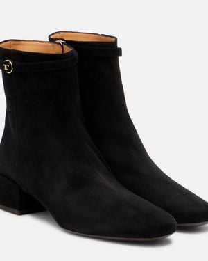 Tod's Suede Ankle Boots - Black