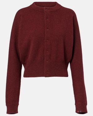 Extreme Cashmere Blouson Cashmere-Blend Cardigan - Red