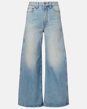 KHAITE Jeans Anchos Delina De Tiro Alto - Azul
