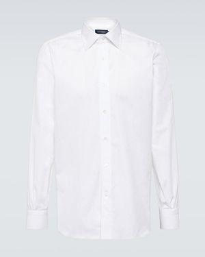 Thom Sweeney Lecce Cotton Poplin Shirt - White