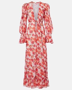 Bananhot Copricostume Berta Con Stampa Floreale - Rosso