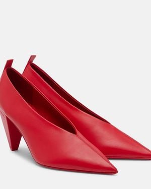 Loewe Pumps Origami Cubic Aus Leder - Rot