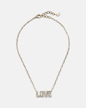 SHAY 18Kt Pendant Necklace With Diamonds - Metallic