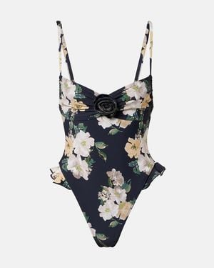 Montce Costume Intero Liz Con Stampa Floreale - Blu