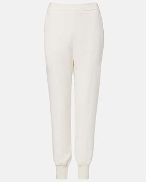 Stella McCartney Tapered Jersey Joggers - White
