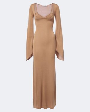 AYA MUSE Robe Zair Aus Strick - Natur