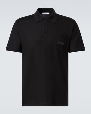 Givenchy Polohemd Aus Baumwoll-Pique - Schwarz