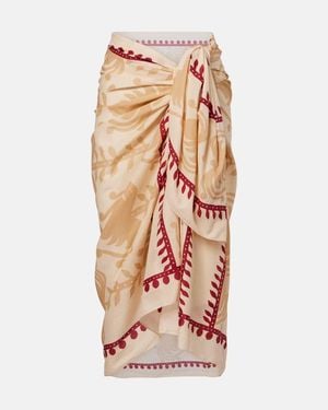 Johanna Ortiz Prismatic Flow Cotton Beach Cover-Up - Pink