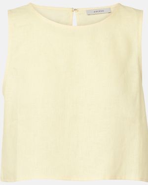 Asceno Kobe Linen Top - Natural