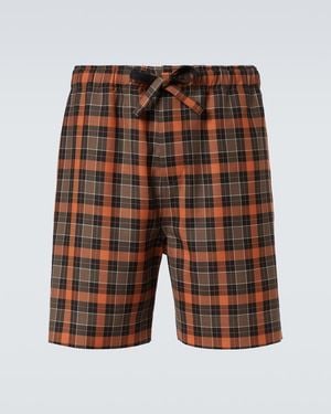 Loewe Checked Bermuda Shorts - Brown