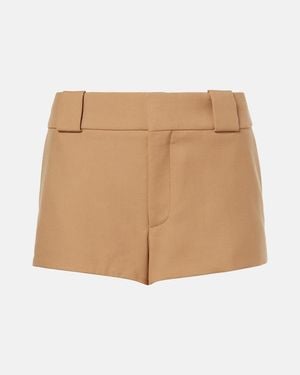 Chloé Shorts Aus Schurwolle - Natur