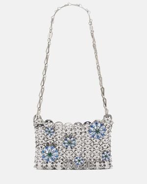 Rabanne Sac A Main Small A Ornements - Blanc