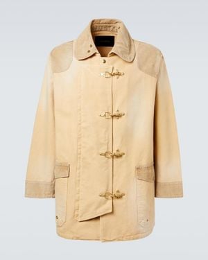 Wales Bonner Sierra Corduroy-Trimmed Canvas Jacket - Natural
