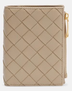 Bottega Veneta Intrecciato Small Leather Wallet - Natural