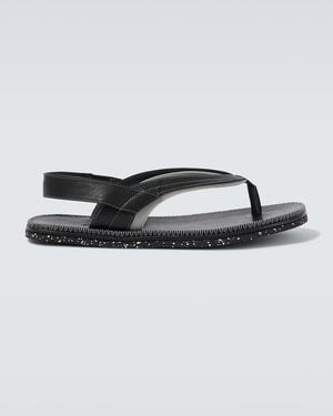Kiko Kostadinov Andras Leather Thong Sandals - Black