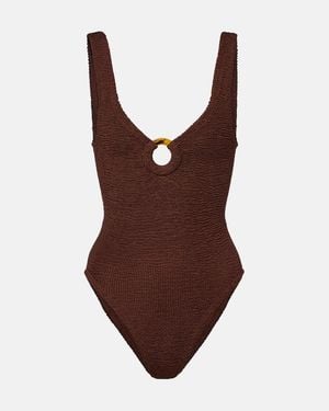 Hunza G Celine Swimsuit - Brown