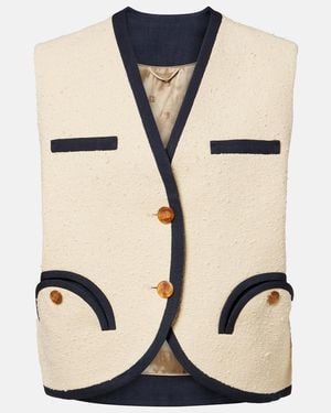 Blazé Milano Chaleco Gliss De Mezcla De Algodon - Negro