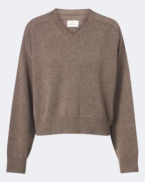 Loulou de Saison Cropped Pullover Anzor Aus Cashmere - Braun