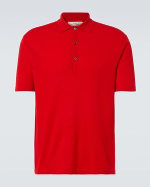 arch4 Mr Rochester Cashmere Polo Shirt - Red