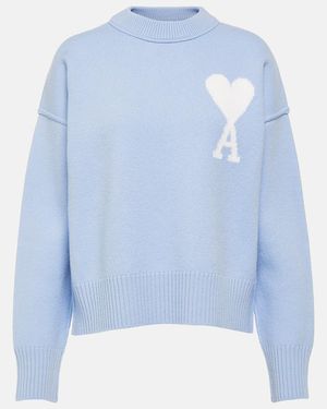 Ami Paris Ami De Coeur Pullover - Blau